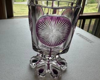 vintage Bohemian glass tumbler
