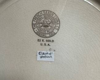 vintage ceramic plate