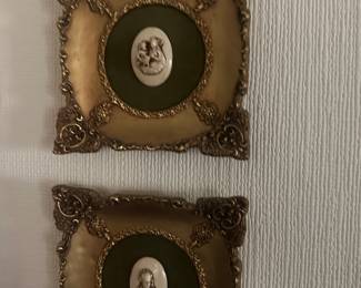 Ornate Gilded Cameo Frames