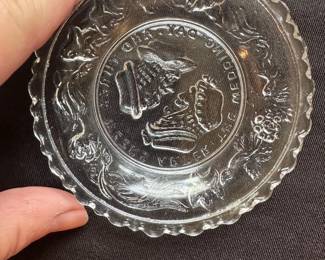 Westmoreland glass pin dish