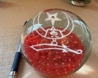 glass paperweight