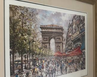 Framed vintage print