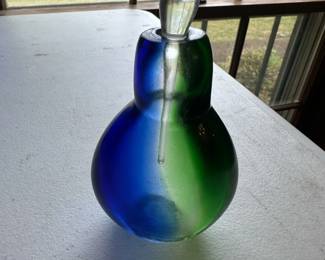 Murano Sommerso glass perfume bottle