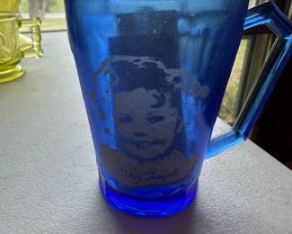 cobalt blue shirley temple mug