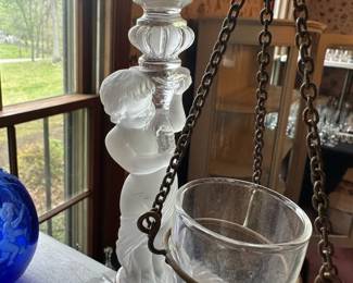 Baccarat crystal candle holder