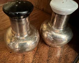Vintage Silver Salt and Pepper Shakers