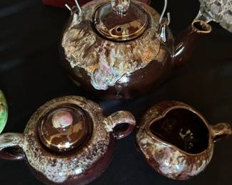 vintage Japanese three-piece tea set