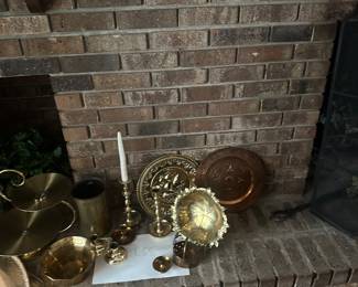 vintage brass decorative items 