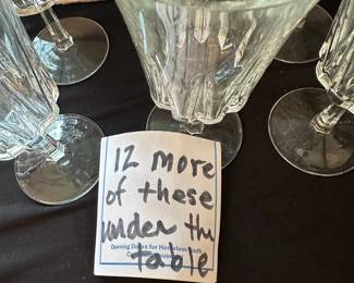 vintage crystal glasses