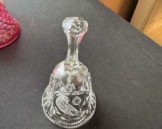 Crystal Bell with Bird Design
