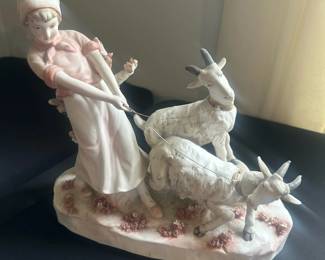 vintage white porcelain figurine
