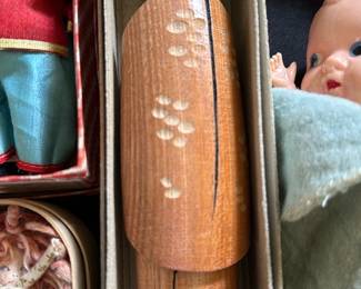  vintage Japanese Kokeshi doll