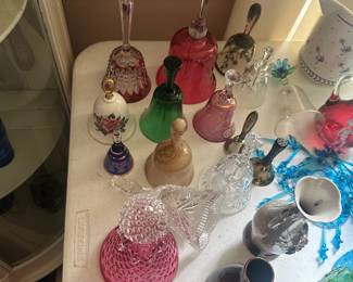 vintage glass bells and more