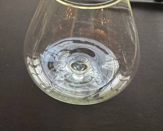 Large Clear Glass Vase