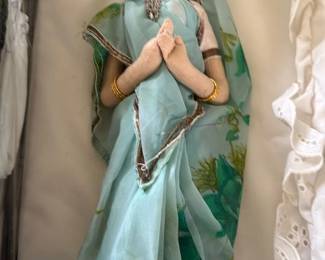 vintage handmade Indian woman doll