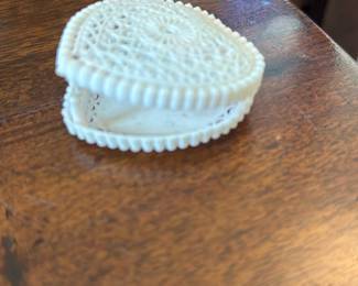 Vintage Heart Shaped Trinket Box