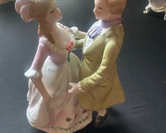 Porcelain Victorian Couple Figurine