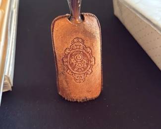 antique metal crumb scraper