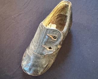 Vintage Black Child's Leather Shoe