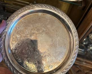 vintage silver plated tray