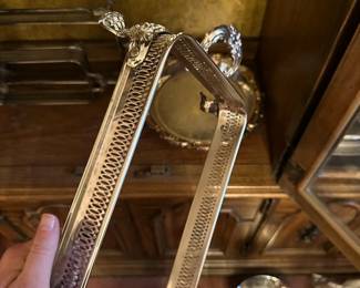 vintage silver-plated casserole holder