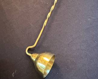 vintage brass candle snuffer