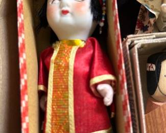 vintage Japanese bisque porcelain doll