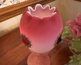 antique glass vase