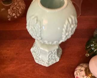 vintage milk glass vase
