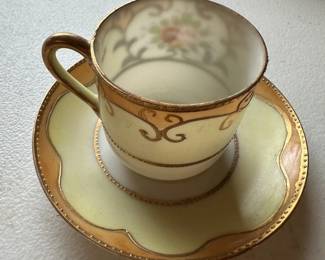 Nippon Porcelain tea cup and saucer from Japan