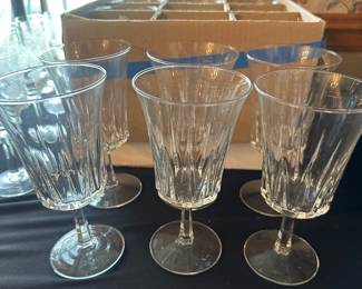 vintage crystal glasses