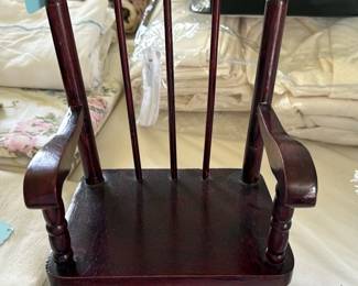 wooden doll rocking chair