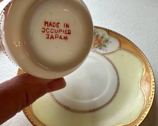 Nippon Porcelain tea cup and saucer from Japan