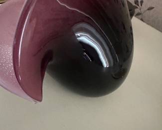 Murano pink shell dish