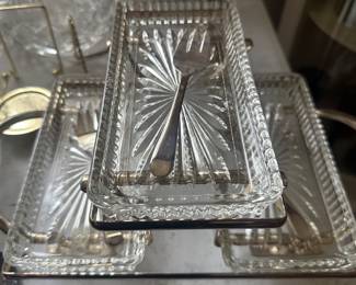 vintage silver-plated relish server
