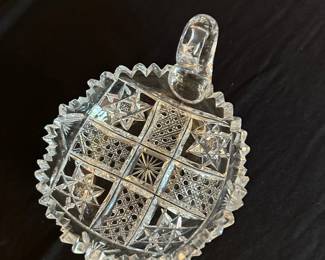 crystal glass dish