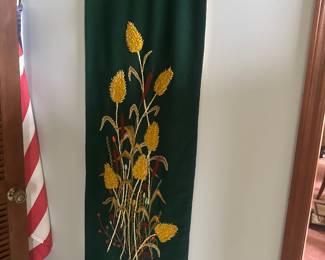 mid-century modern wall hanging