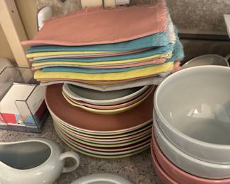 plates, bowls, kitchen items