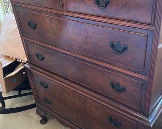 vintage mahogany dresser