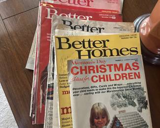 Better Homes & Gardens, various vintage magazines