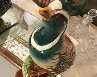 vintage Italian ceramic bird figurine