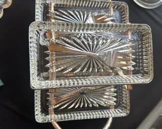 vintage relish tray set