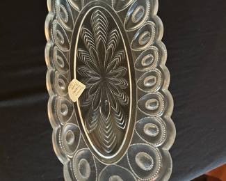 vintage glass dish