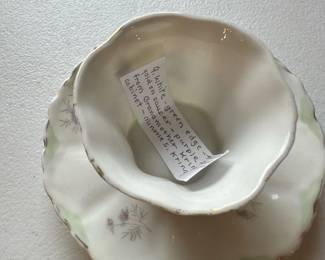 vintage tea cup and saucer set