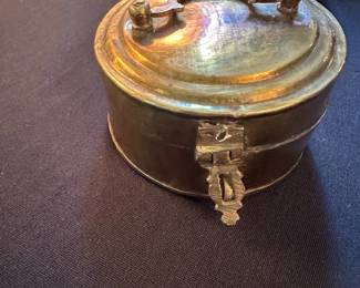 vintage brass box