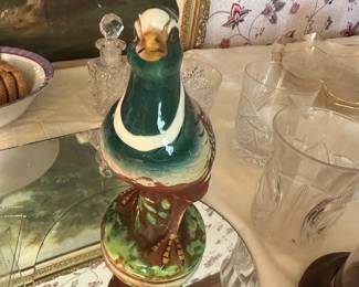 vintage Italian ceramic bird figurine