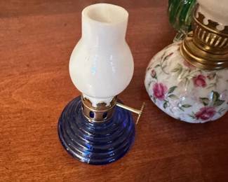 vintage miniature kerosene lamp
