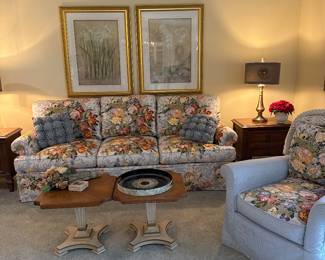 Best every cottage chic sofa and chair! Fabulous colors(and they are slip covers) 