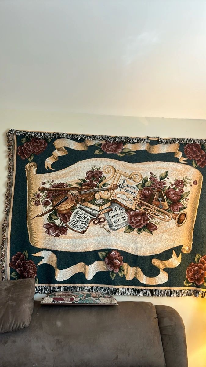 Throw Hanging Blanket Musical Print