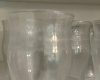 Set of 11 Clear Glasses